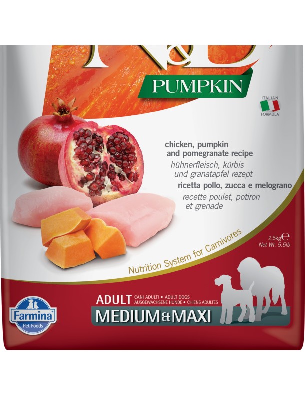 Farmina N&D Potiron Med/Maxi Poulet