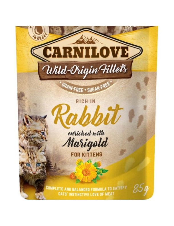 Carnilove Lapin&calendula Chaton sachet ragoût sauce 85 g