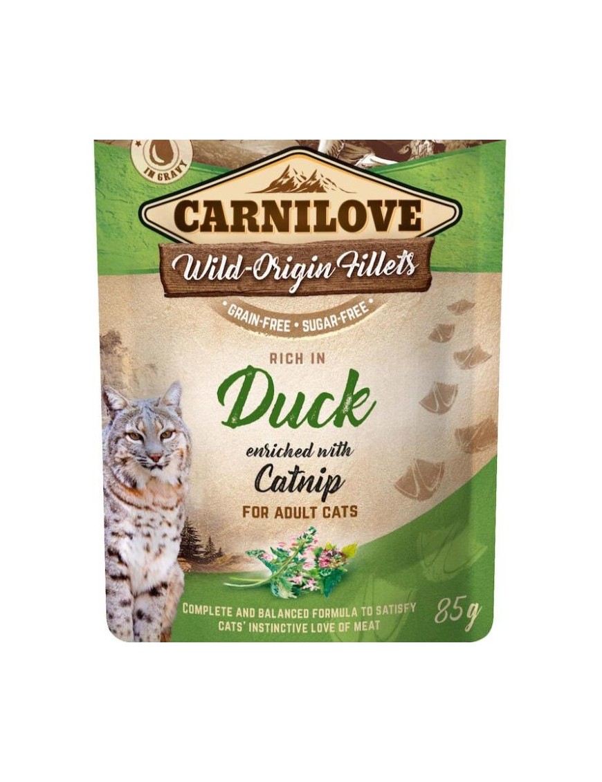 Carnilove Canard&herbe à chat sachet ragoût sauce 85 g