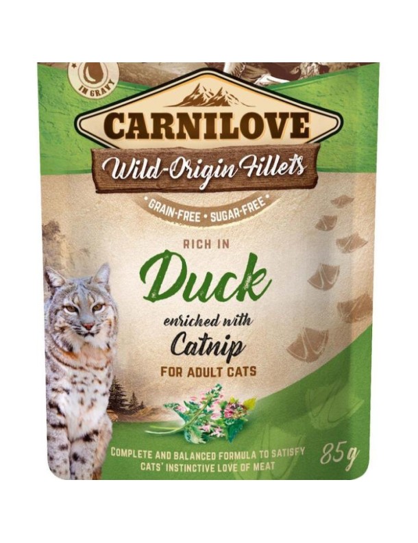 Carnilove Canard&herbe à chat sachet ragoût sauce 85 g