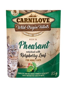 Carnilove Faisan&feuilles de framboisier sachet ragoût sauce 85 g