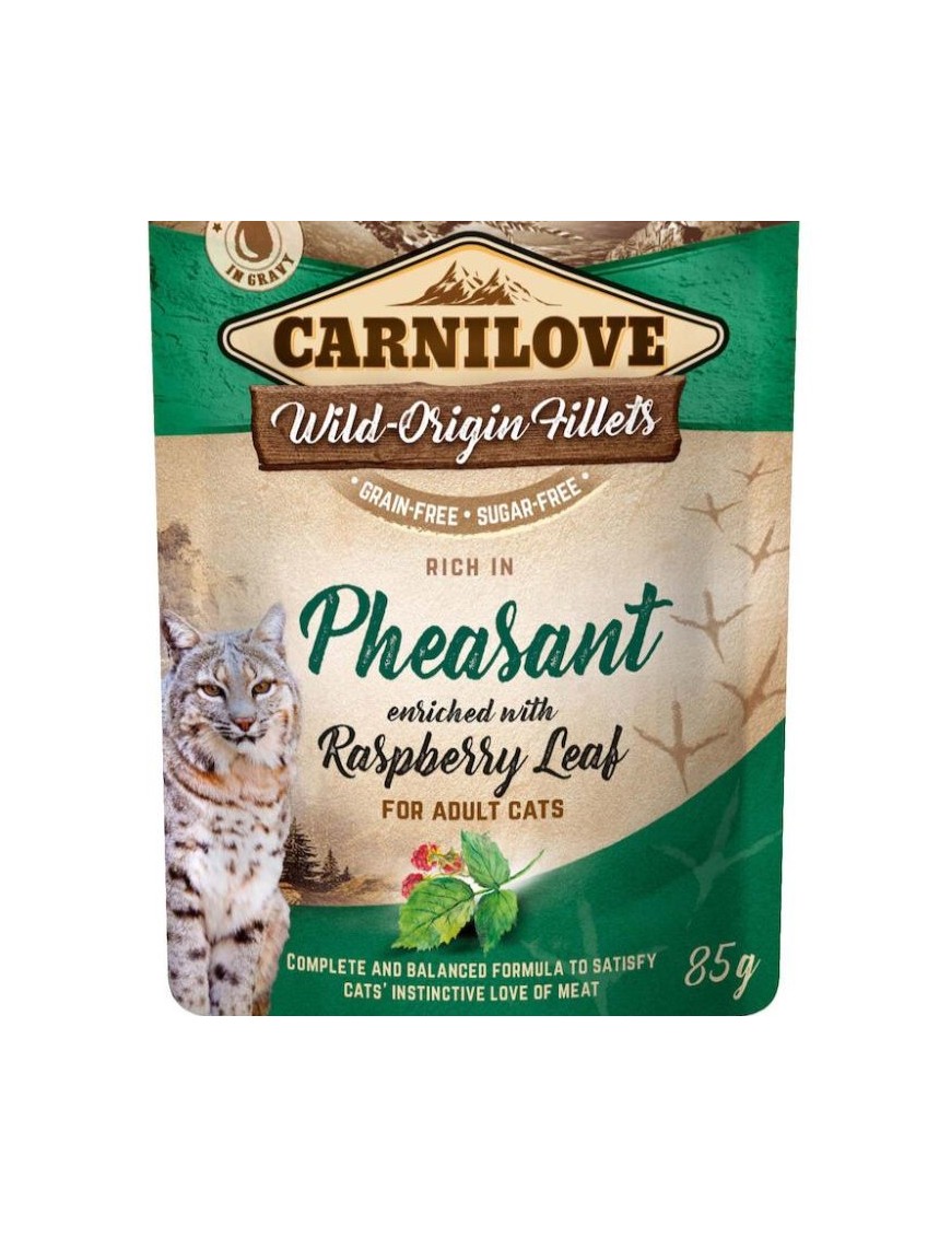 Carnilove Faisan&feuilles de framboisier sachet ragoût sauce 85 g