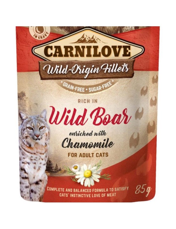 Carnilove Sanglier&camomille sachet ragoût sauce 85 g