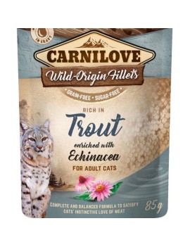 Carnilove Truite&échinacée sachet ragoût sauce 85 g