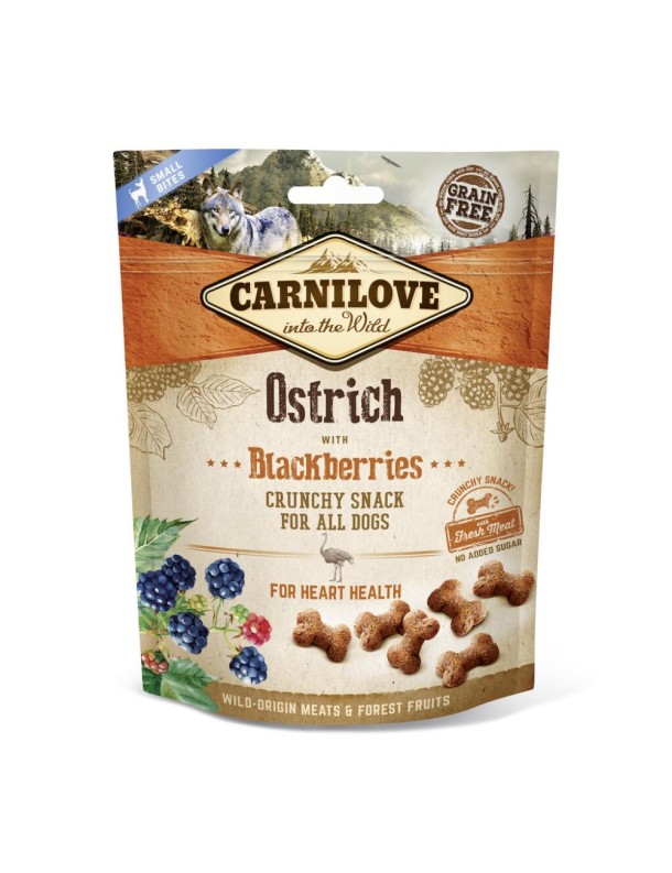Carnilove Snacks Crunchy Autruche aux mûres 200 g