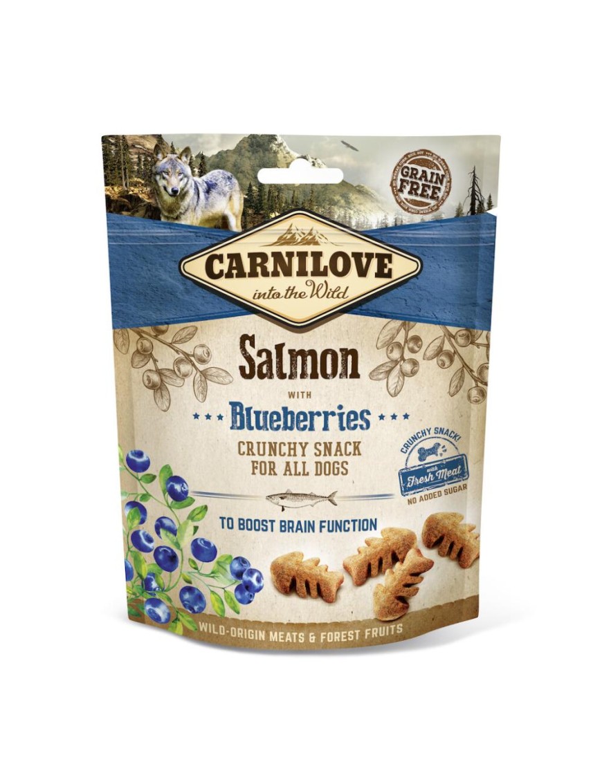 Carnilove Snacks Crunchy Saumon aux myrtilles 200 g
