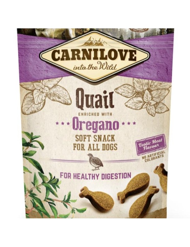 Carnilove Snacks Soft Caille à l'origan 200 g