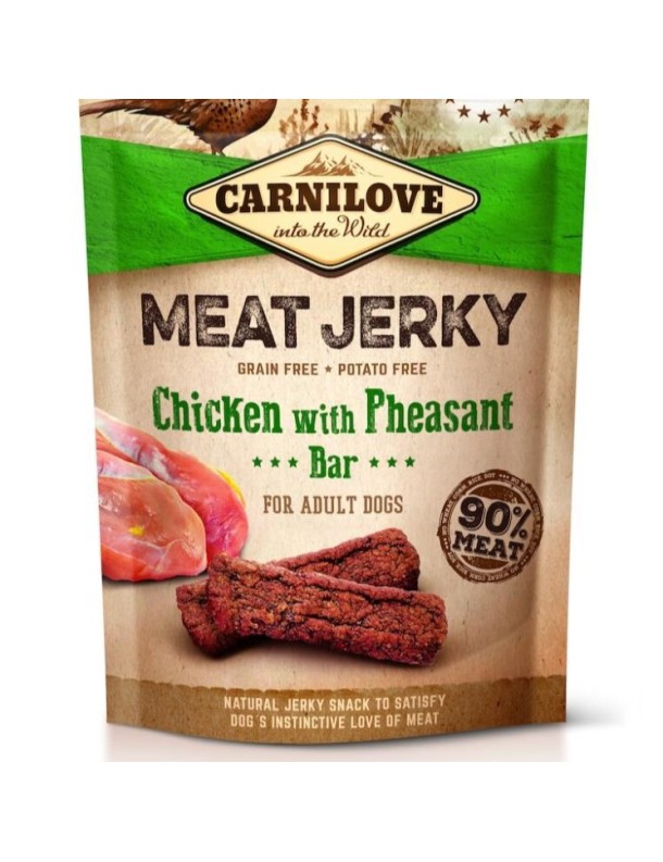 Carnilove Meat Jerky Snacks Soft Poulet&faisan 100 g