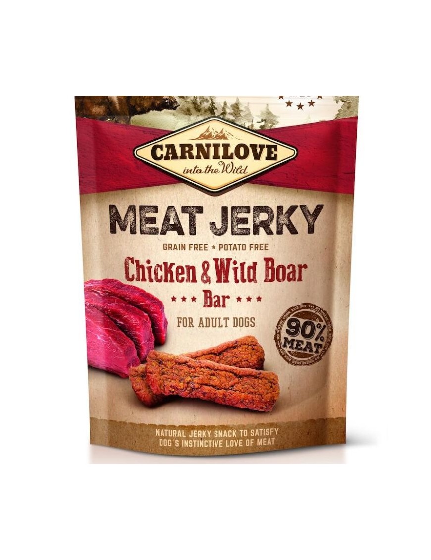 Carnilove Meat Jerky Snacks Soft Poulet&sanglier 100 g
