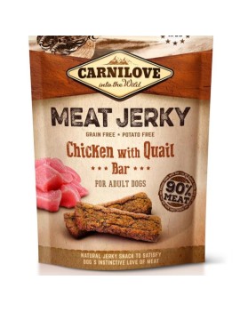 Carnilove Meat Jerky Snacks Soft Poulet&caille 100 g