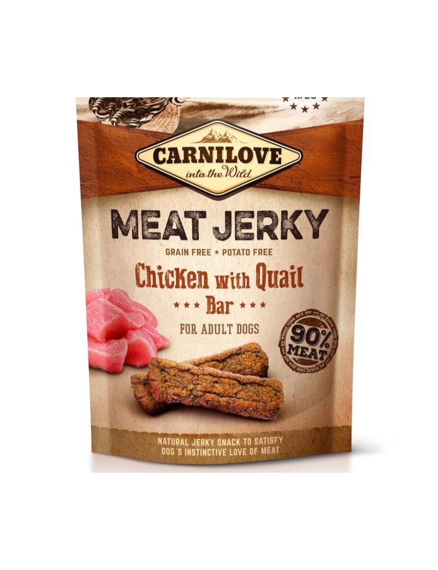 Carnilove Meat Jerky Snacks Soft Poulet&caille 100 g