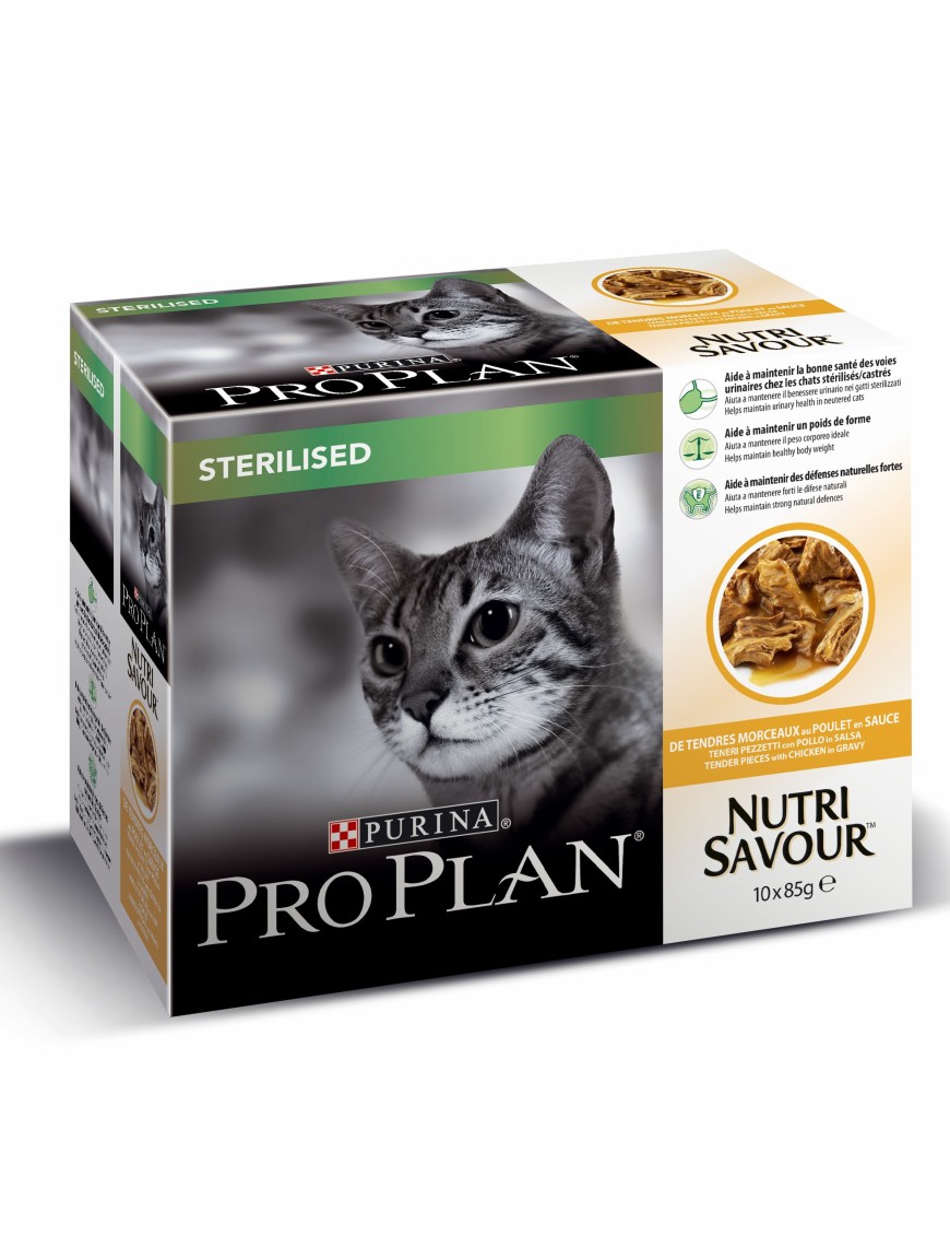 Pro Plan Nutrisavour sterilised Poulet 10x85 g