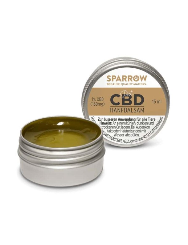 Sparrow Baume de chanvre avec 1% CBD 15 ml