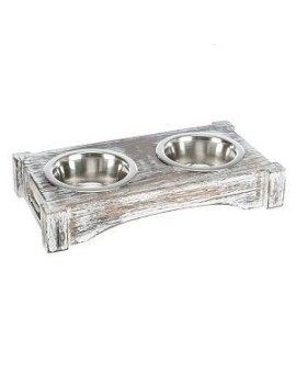 Set de gamelles, support en bois