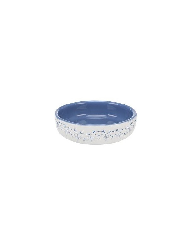 Gamelle en céramique Bleu clair/blanc