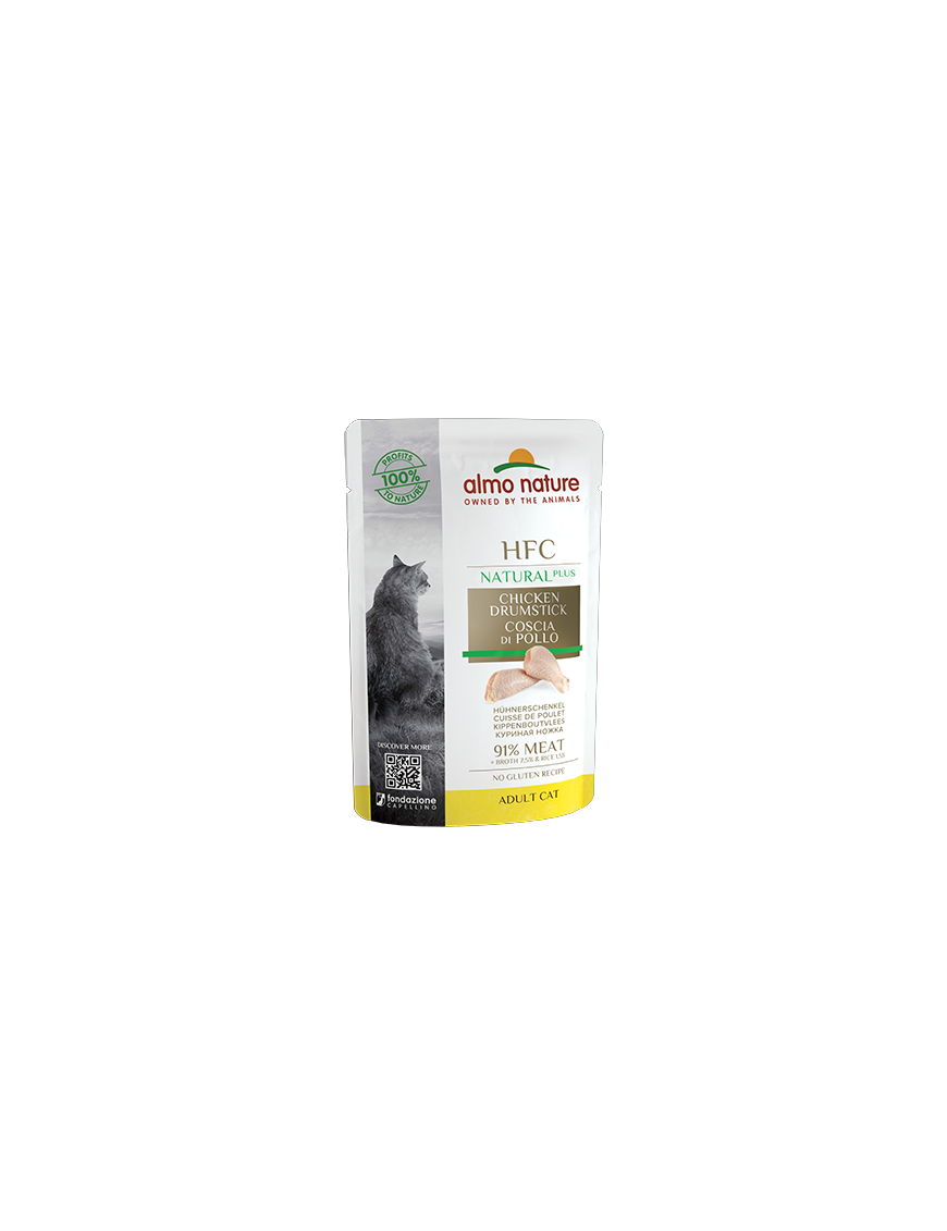 Almo Natural Plus Cuisse de poulet sachet 55 g