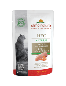 Almo Natural Poulet et crevettes sachet 55 g