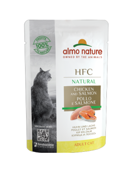 Almo Natural Poulet et saumon sachet 55 g