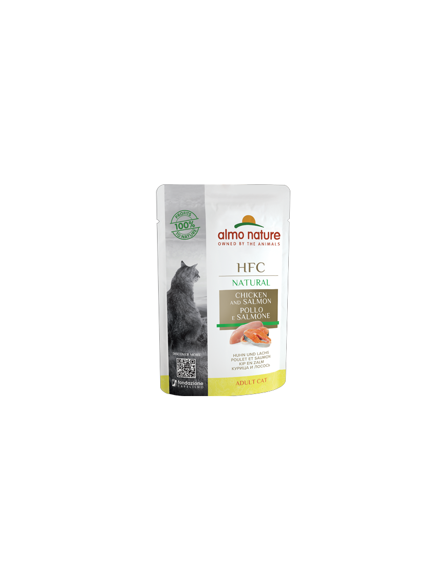 Almo Natural Poulet et saumon sachet 55 g