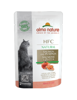 Almo Natural Saumon et potiron sachet 55 g