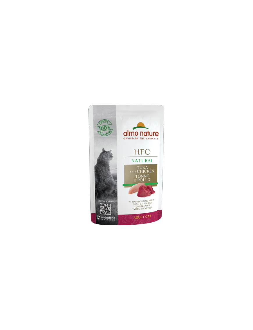 Almo Natural Thon et poulet sachet 55 g