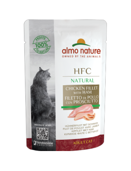 Almo Natural Filet de poulet avec jambon sachet 55 g