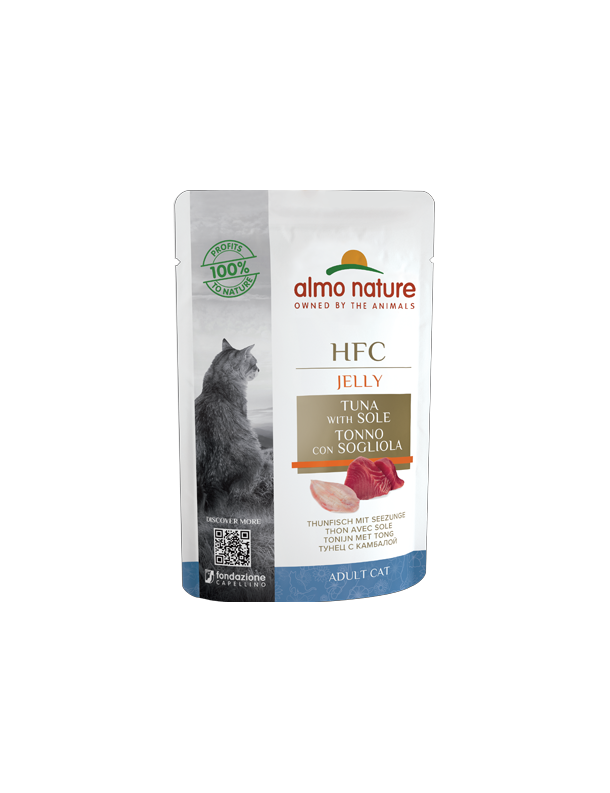 Almo Jelly Thon et sole sachet 55 g