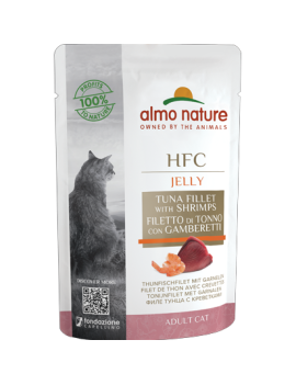 Almo Jelly Thon et crevettes sachet 55 g
