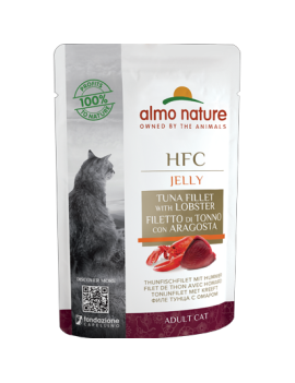 Almo Jelly Filet de thon avec homard sachet 55 g