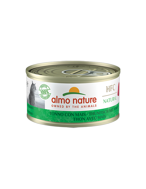 Almo Natural Thon avec maïs boîte 70 g