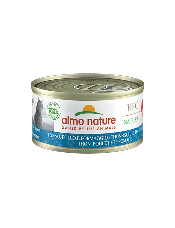 Almo Natural Thon, poulet et fromage boîte