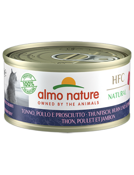 Almo Natural Thon, poulet et jambon boîte