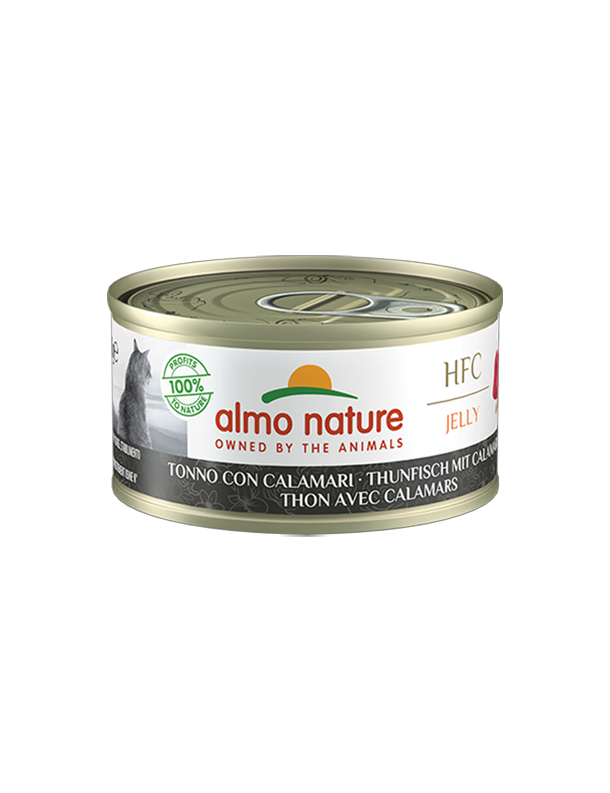 Almo Jelly Thon avec calamars boîte 70 g