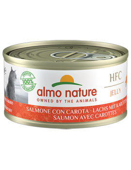 Almo Jelly Saumon avec carottes boîte 70 g