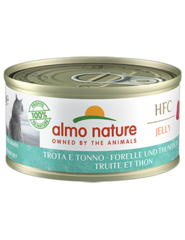 Almo Jelly Truite et thon boîte 70 g