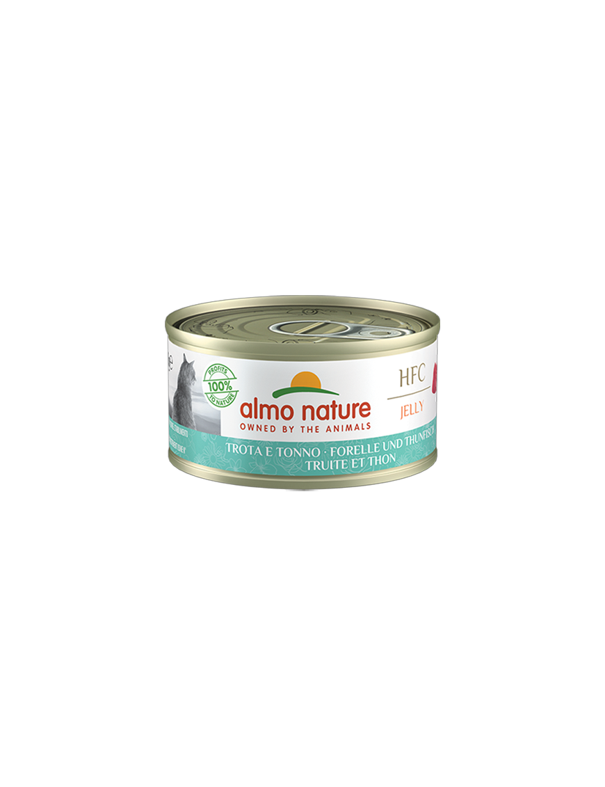 Almo Jelly Truite et thon boîte 70 g
