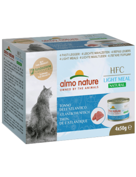 Almo Natural Light Meal Thon de l'Atlantique boîtes 4x50 g