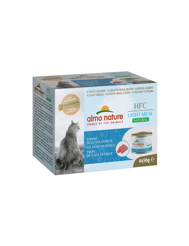 Almo Natural Light Meal Thon de l'Atlantique boîtes 4x50 g