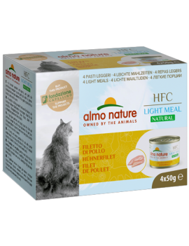Almo Natural Light Meal Filet de poulet boîtes 4x50 g