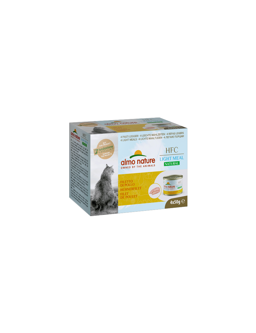 Almo Natural Light Meal Filet de poulet boîtes 4x50 g