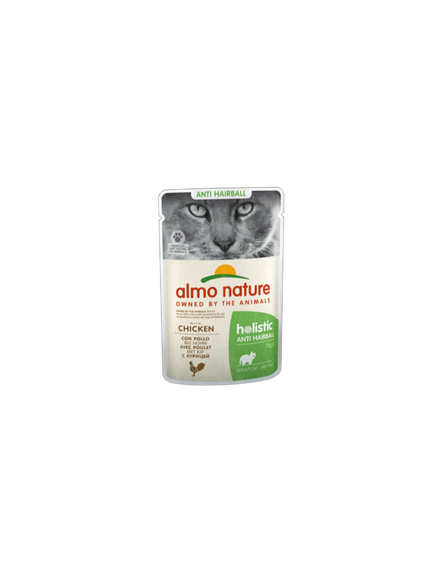 Almo Anti Hairball Poulet sachet 70 g