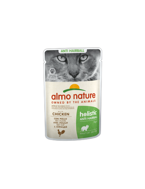 Almo Anti Hairball Poulet sachet 70 g