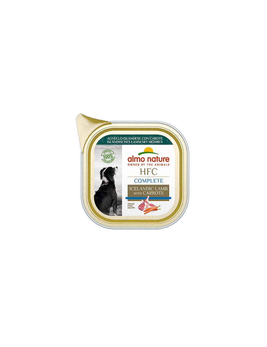 Almo Complete Agneau islandais aux carottes barquette 85 g