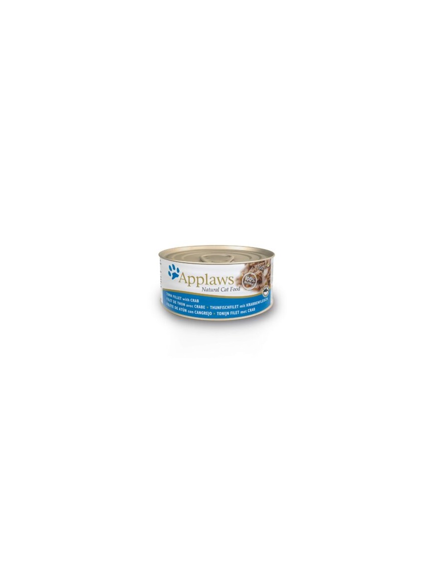 Applaws Natural Cat Filet de thon avec crabe boîte 70 g