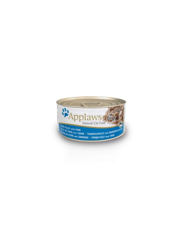 Applaws Natural Cat Filet de thon avec crabe boîte 70 g