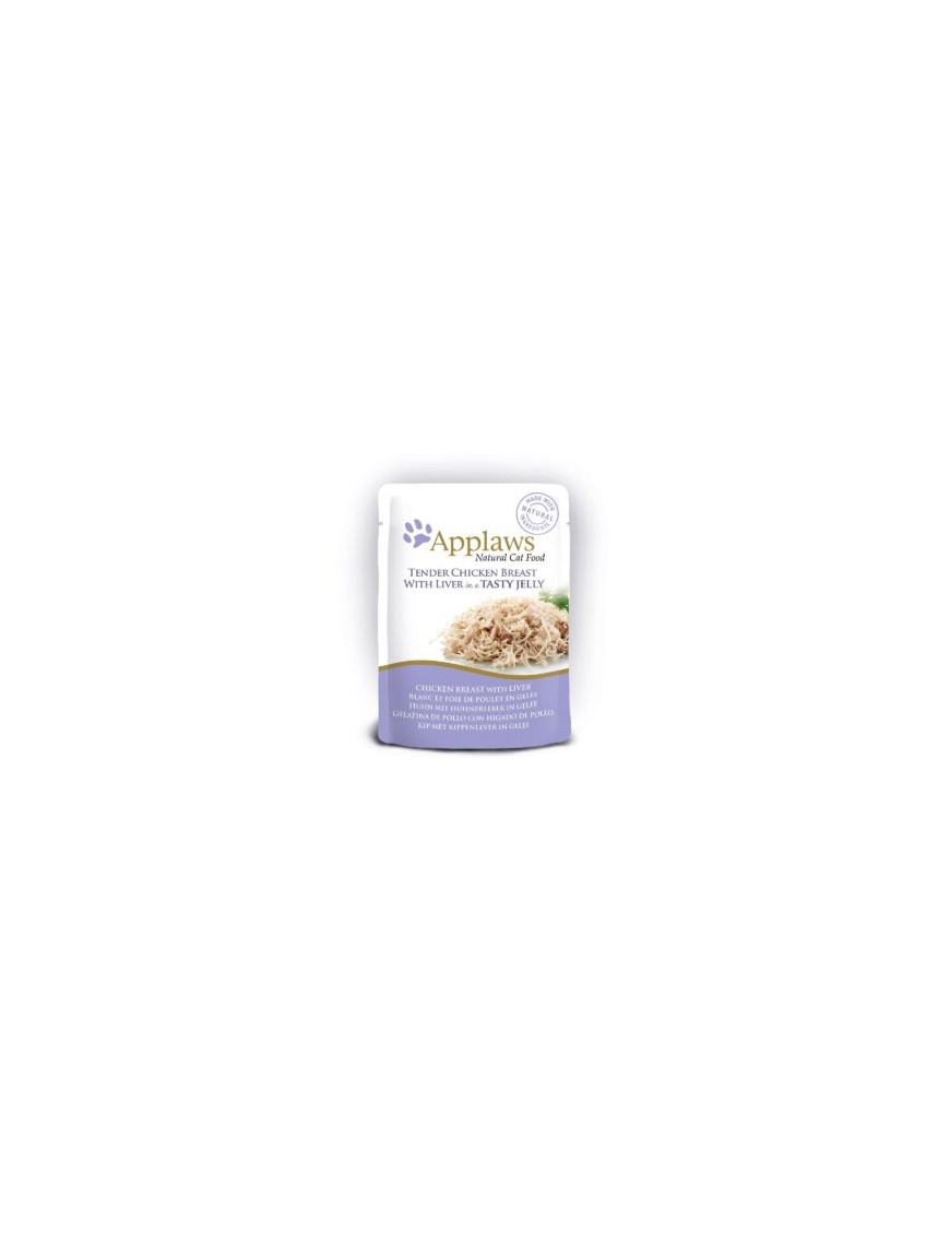 Applaws Natural Cat Blanc et foie de poulet en gelée sachet 70g