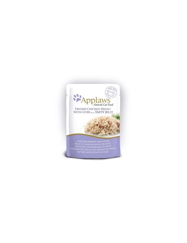 Applaws Natural Cat Blanc et foie de poulet en gelée sachet 70g