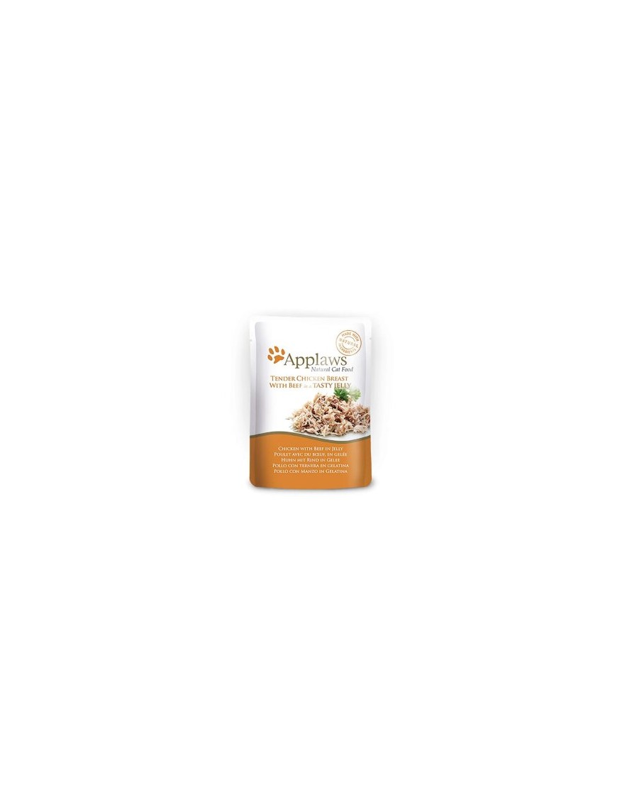 Applaws Natural Cat Poulet avec boeuf en gelée sachet 70g