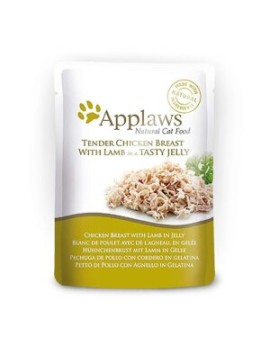 Applaws Natural Cat Blanc de poulet avec agneau en gelée sachet 70g