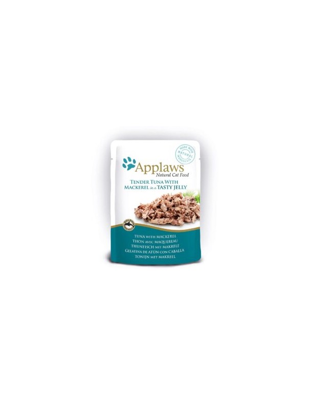 Applaws Natural Cat Thon avec maquereau en gelée sachet 70g